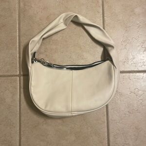 White purse with two strap options